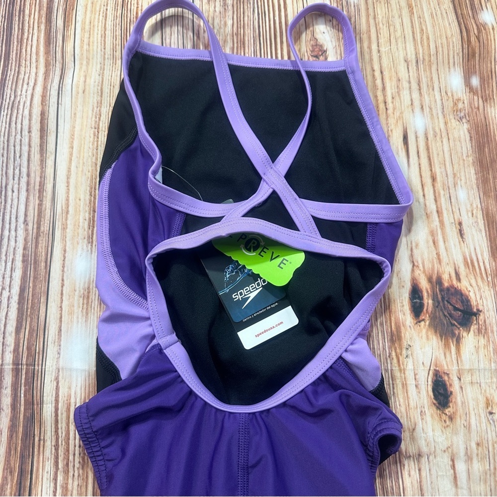 Speedo Girls Youth Swimsuit One Piece Size 28 - Picture 3 of 11